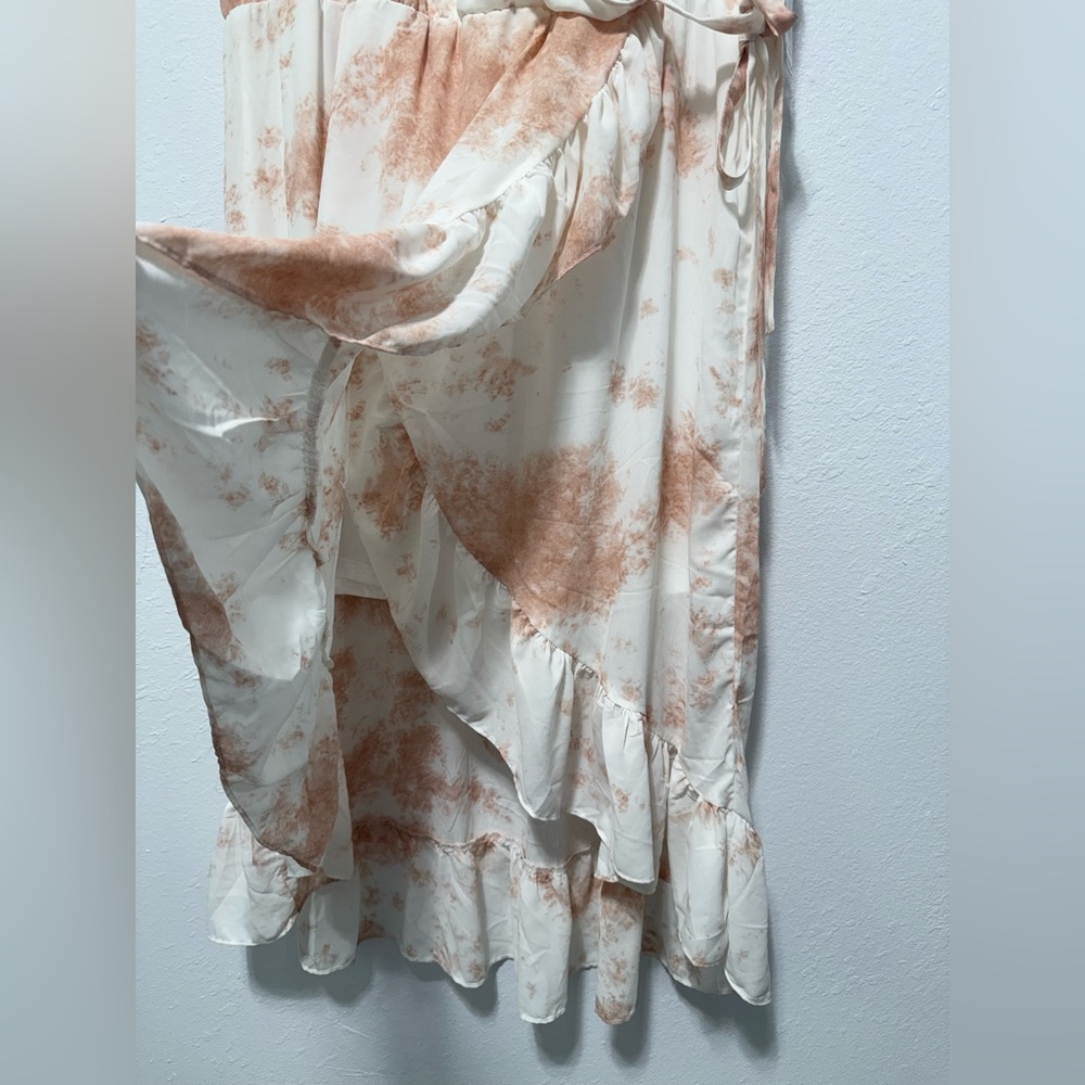 Dex Pink and Cream High Low Dress - Picture 6 of 13